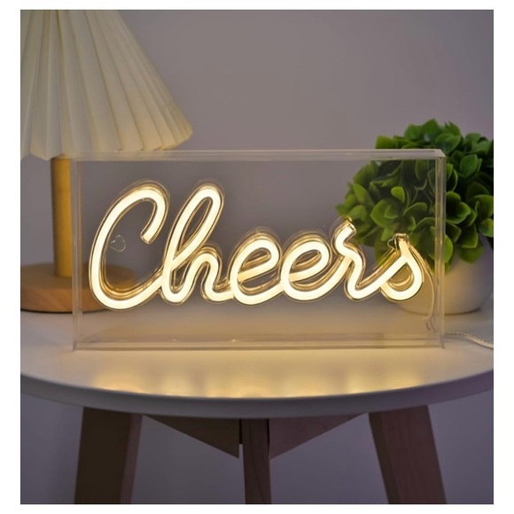 Cheers LED Neon Sign Light, USB, Multi Setting Bar Light Decor - Picture 1 of 2